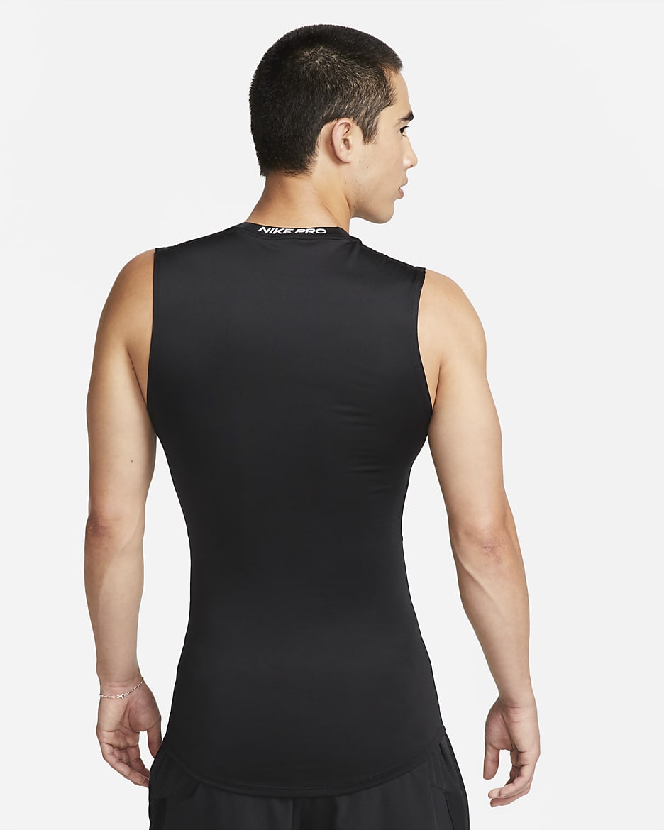 Men's sleeveless training top nike pro best sale